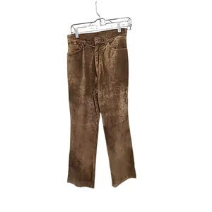 Brandon Thomas Suede Leather Pants Trousers Size 6 Brown Rodeo Western Boho